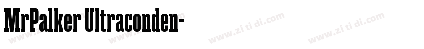 MrPalker Ultraconden字体转换